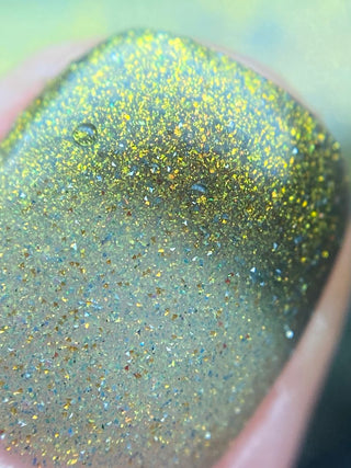 Image provided for Bee's Knees by a paid swatcher featuring the nail polish " Lord Percival the Second "