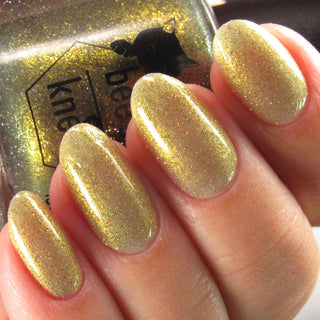 Image provided for Bee's Knees by a paid swatcher featuring the nail polish " Lord Percival the Second "