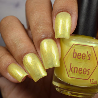 Image provided for Bee's Knees by a paid swatcher featuring the nail polish " Lightweaver "