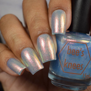 Image provided for Bee's Knees by a paid swatcher featuring the nail polish " They Would Know My Name One Day "