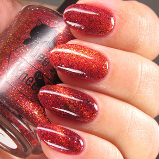 Image provided for Bee's Knees by a paid swatcher featuring the nail polish " Chained to the Desk "