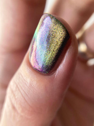 Image provided for Bee's Knees by a paid swatcher featuring the nail polish " Don't Throw Your Life Away for Me "