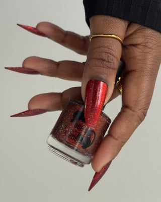 Image provided for Bee's Knees by a paid swatcher featuring the nail polish " Chained to the Desk "