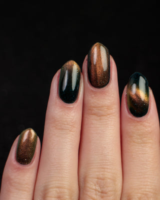 Image provided for Bee's Knees by a paid swatcher featuring the nail polish " Circle with Me "