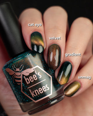 Image provided for Bee's Knees by a paid swatcher featuring the nail polish " Circle with Me "