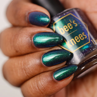 Image provided for Bee's Knees by a paid swatcher featuring the nail polish " Clarity "