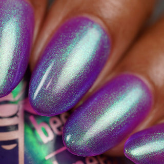 Image provided for Bee's Knees by a paid swatcher featuring the nail polish " Sea Hag Summer "
