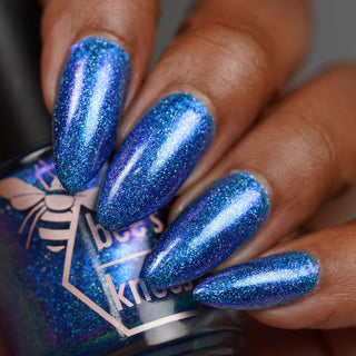 Image provided for Bee's Knees by a paid swatcher featuring the nail polish " Thalassophilia "