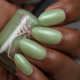 Image provided for Bee's Knees by a paid swatcher featuring the nail polish " Seafoam in my Blood "