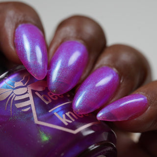 Image provided for Bee's Knees by a paid swatcher featuring the nail polish " Lamentation "