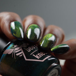 Image provided for Bee's Knees by a paid swatcher featuring the nail polish " Circle with Me "