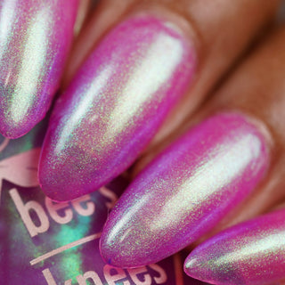 Image provided for Bee's Knees by a paid swatcher featuring the nail polish " Lamentation "