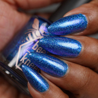Image provided for Bee's Knees by a paid swatcher featuring the nail polish " Thalassophilia "