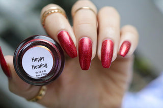 Image provided for Bee's Knees by a paid swatcher featuring the nail polish " Happy Hunting "