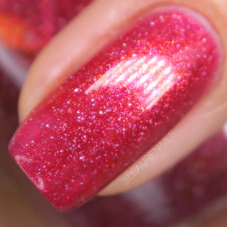 Image provided for Bee's Knees by a paid swatcher featuring the nail polish " Happy Hunting "