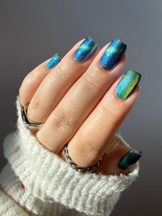 Image provided for Bee's Knees by a paid swatcher featuring the nail polish " In Seeking Life, I Created Death "