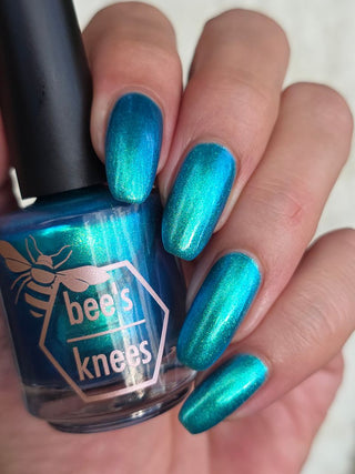 Image provided for Bee's Knees by a paid swatcher featuring the nail polish " Enchanted or Entitled? "