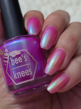 Image provided for Bee's Knees by a paid swatcher featuring the nail polish " Lamentation "