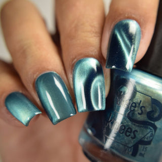Image provided for Bee's Knees by a paid swatcher featuring the nail polish " I'm Tired of Starving "
