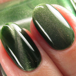 Image provided for Bee's Knees by a paid swatcher featuring the nail polish " Believing Something does not Make it True "