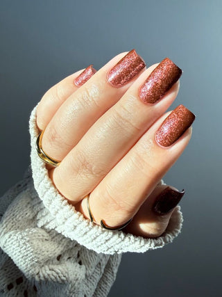 Image provided for Bee's Knees by a paid swatcher featuring the nail polish " The Narrow Limits of Academia "