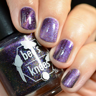 Image provided for Bee's Knees by a paid swatcher featuring the nail polish " Death is its Own Kind of Rebirth "