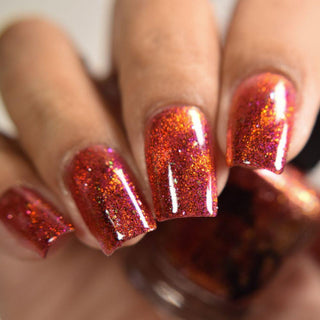 Image provided for Bee's Knees by a paid swatcher featuring the nail polish " Chained to the Desk "