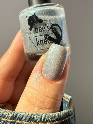 Image provided for Bee's Knees by a paid swatcher featuring the nail polish " The Source "