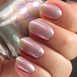 Image provided for Bee's Knees by a paid swatcher featuring the nail polish " Fair Winter Lady "