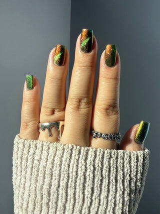 Image provided for Bee's Knees by a paid swatcher featuring the nail polish " Please Always Helps "