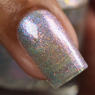 Image provided for Bee's Knees by a paid swatcher featuring the nail polish " Fair Winter Lady "