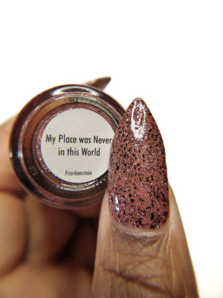 Image provided for Bee's Knees by a paid swatcher featuring the nail polish " My Place was Never in this World "