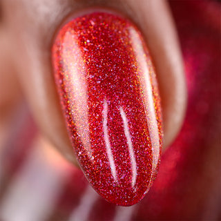 Image provided for Bee's Knees by a paid swatcher featuring the nail polish " Happy Hunting "