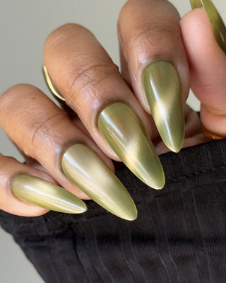 Image provided for Bee's Knees by a paid swatcher featuring the nail polish " Happy Tuesday "