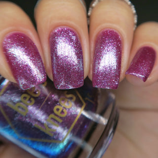 Image provided for Bee's Knees by a paid swatcher featuring the nail polish " His Gentle Ruler "