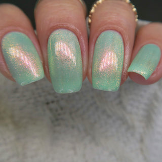 Image provided for Bee's Knees by a paid swatcher featuring the nail polish " I Will Be Your Undoing "