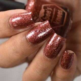 Image provided for Bee's Knees by a paid swatcher featuring the nail polish " The Narrow Limits of Academia "
