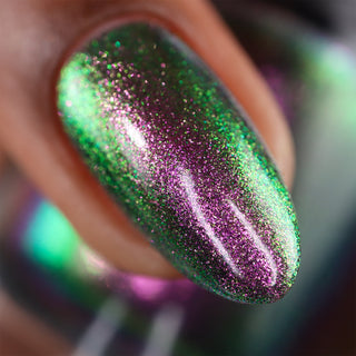 Image provided for Bee's Knees by a paid swatcher featuring the nail polish " I Would Demand a Companion "
