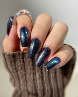 Image provided for Bee's Knees by a paid swatcher featuring the nail polish " An Insane F🦑cking Tentacle Sanctuary "