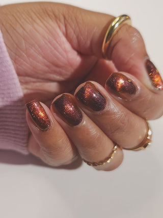 Image provided for Bee's Knees by a paid swatcher featuring the nail polish " The Crown Prince "
