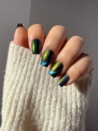 Image provided for Bee's Knees by a paid swatcher featuring the nail polish " I Will Change Your Destiny "
