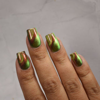 Image provided for Bee's Knees by a paid swatcher featuring the nail polish " Please Always Helps "