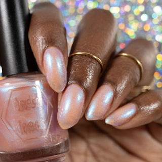 Image provided for Bee's Knees by a paid swatcher featuring the nail polish " Through Love, All is Possible "