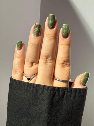 Image provided for Bee's Knees by a paid swatcher featuring the nail polish " Magiphilia "