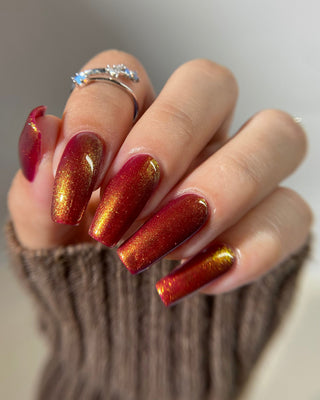 Image provided for Bee's Knees by a paid swatcher featuring the nail polish " The Bar is in Hell "