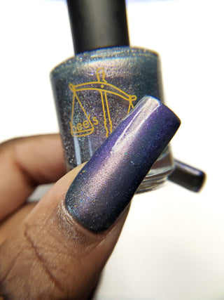 Image provided for Bee's Knees by a paid swatcher featuring the nail polish " True Power Lies in the Shadows "