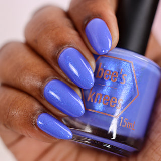 Image provided for Bee's Knees by a paid swatcher featuring the nail polish " Let's See the Stars "