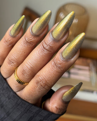 Image provided for Bee's Knees by a paid swatcher featuring the nail polish " Lord Percival the Second "