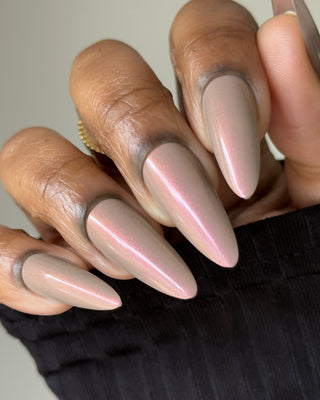 Image provided for Bee's Knees by a paid swatcher featuring the nail polish " Loving Someone is Not a Trap "