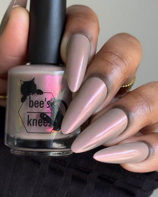 Image provided for Bee's Knees by a paid swatcher featuring the nail polish " Loving Someone is Not a Trap "